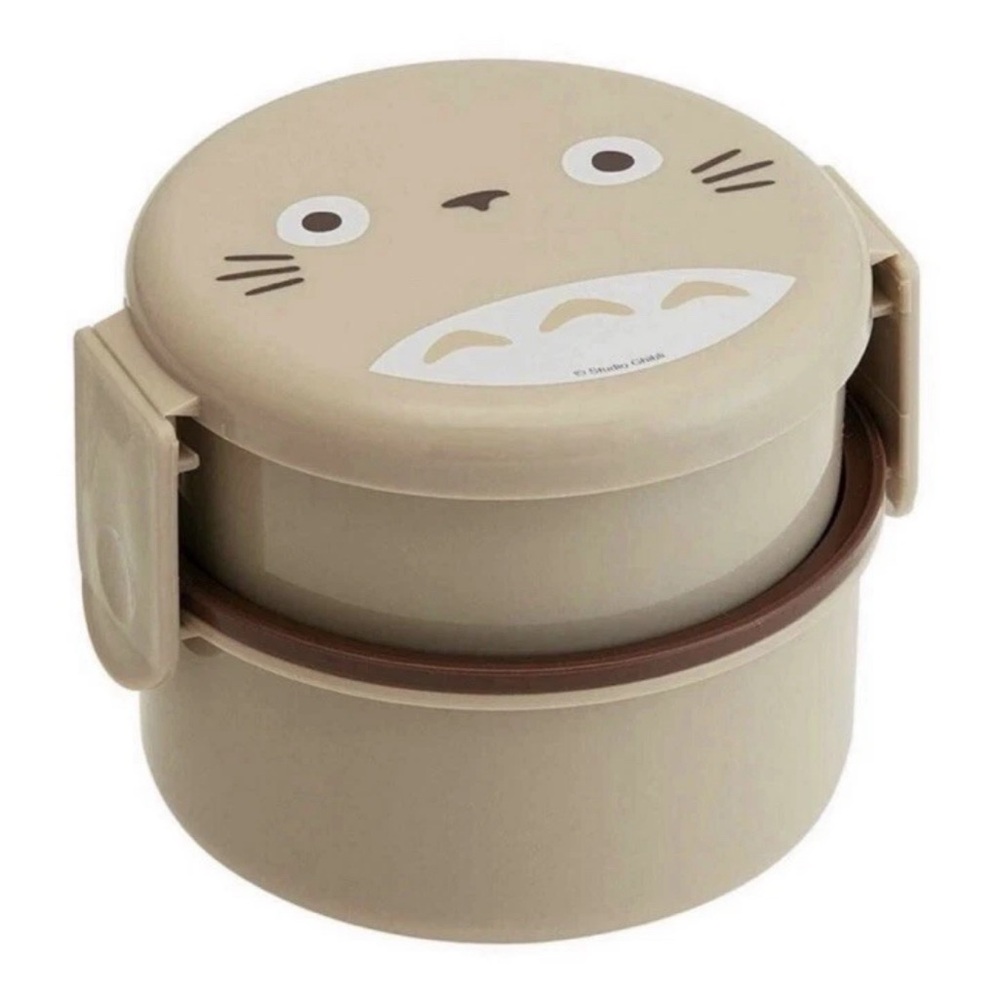 New Ghibli My Neighbor Totoro Round Multi-Layered Lunch / Bento Box w Fork 500ml